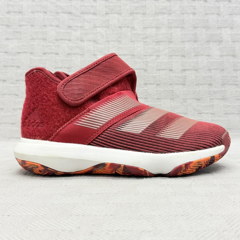 Adidas Harden Vol 3 Shoes Unisex Kids Size 1.5 Red Basketball Mid Top EH1924